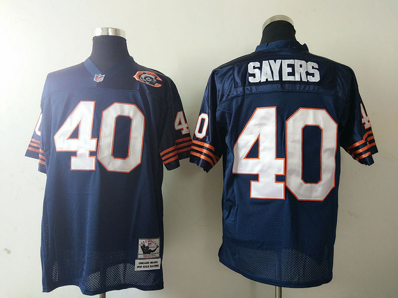 Men's Chicago Bears Gale Sayers Navy Legacy Replica Player Jersey1