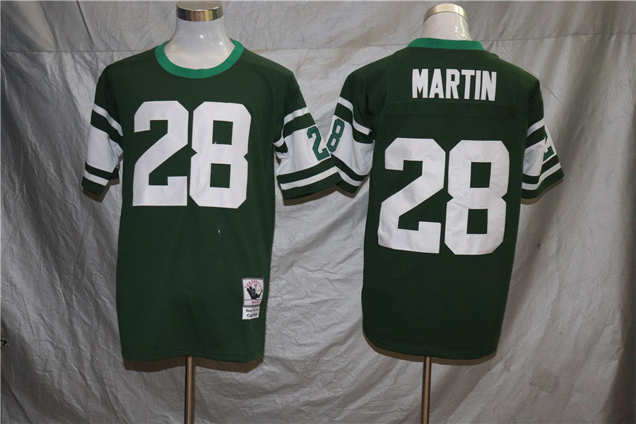 Men's New York Jets Curtis Martin Green Legacy Replica Jersey1