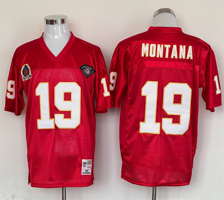 Men's Kansas City Chiefs Joe Montana Red Legacy Replica jersey
