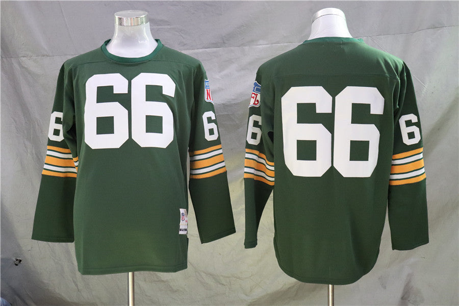 Men's Green Bay Packers Ray Nitschke Green Legacy Replica Jersey1