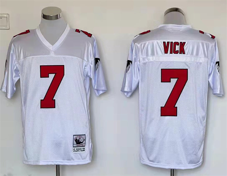 Men's Atlanta Falcons Michael Vick White Legacy Replica Jersey1