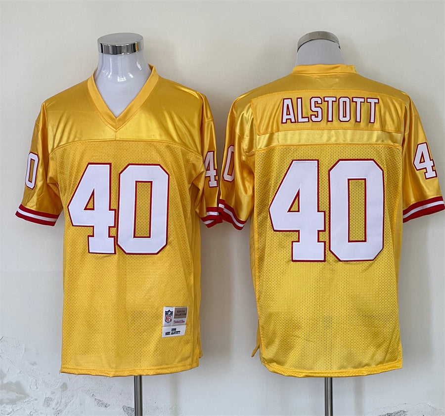 Men's Tampa Bay Buccaneers Mike Alstott Yellow Legacy Replica jersey