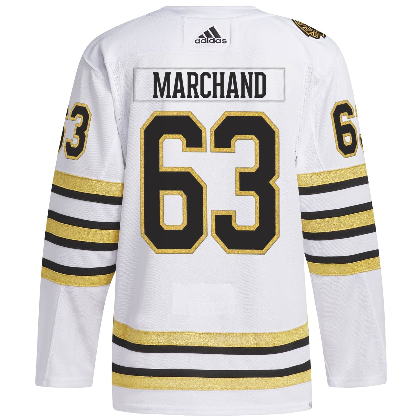 Brad Marchand Boston Bruins Primegreen 100th Anniversary Jersey - White