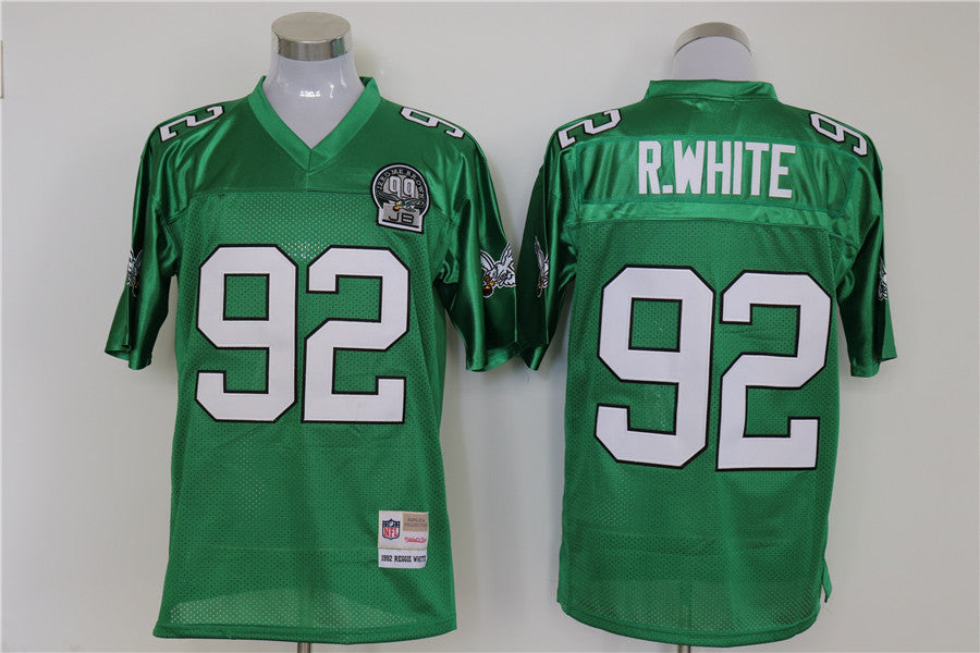 Men's Philadelphia Eagles Reggie White Kelly Green Legacy Replica Jersey1