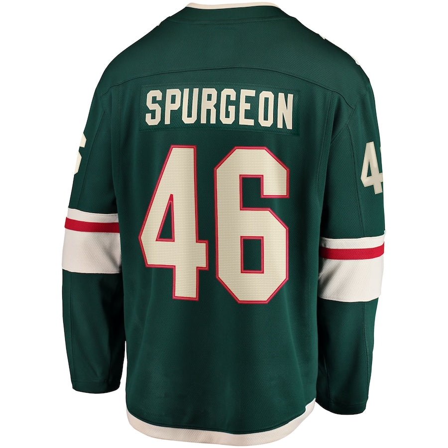 Jared Spurgeon Minnesota Wild Home Breakaway Jersey - Green