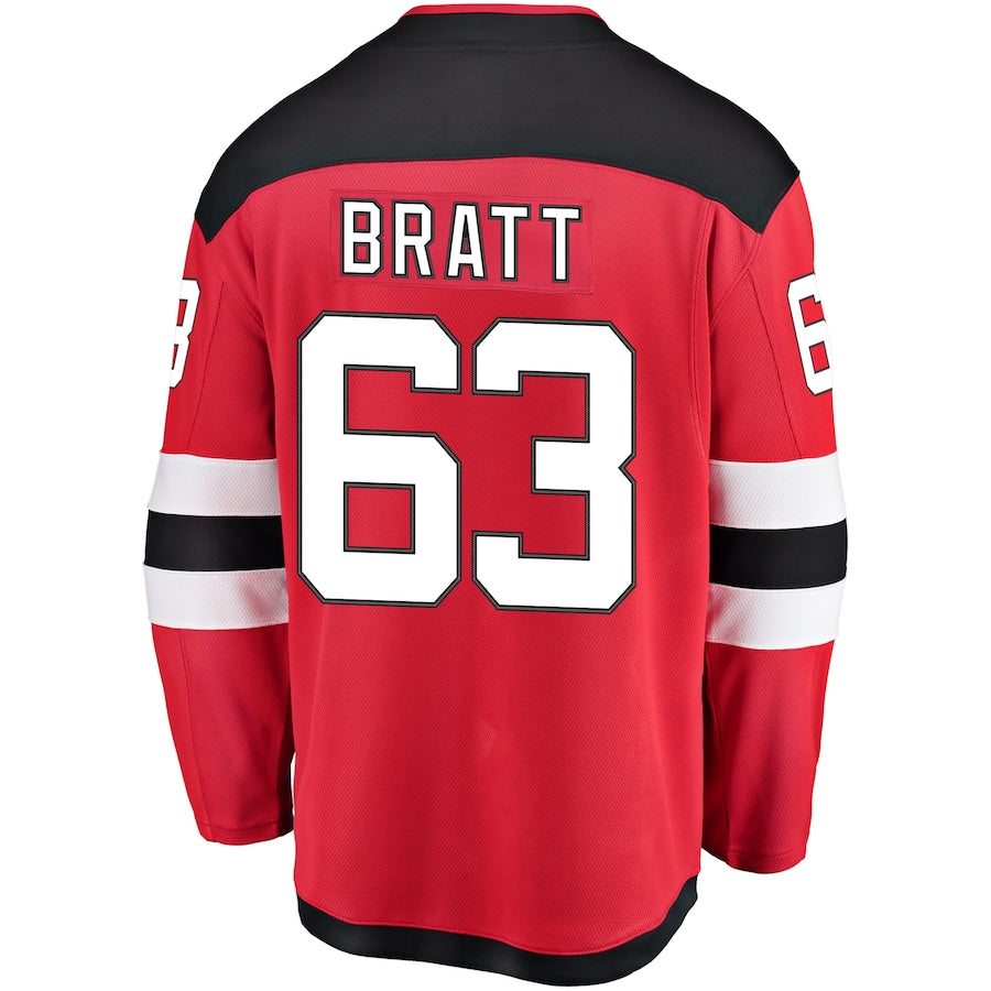Jesper Bratt New Jersey Devils Home Breakaway Jersey - Red