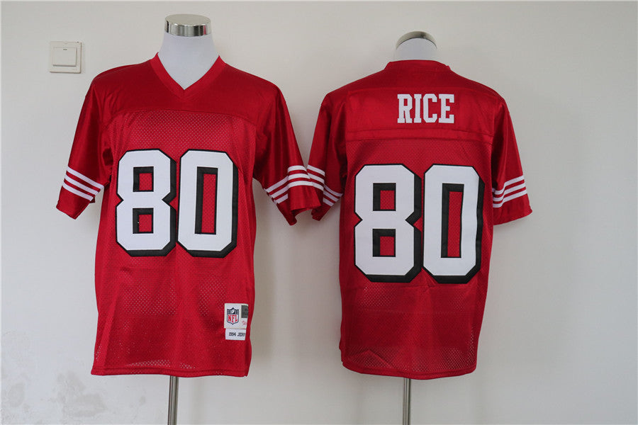 Men's San Francisco 49ers Jerry Rice Scarlet Legacy Replica Jersey1
