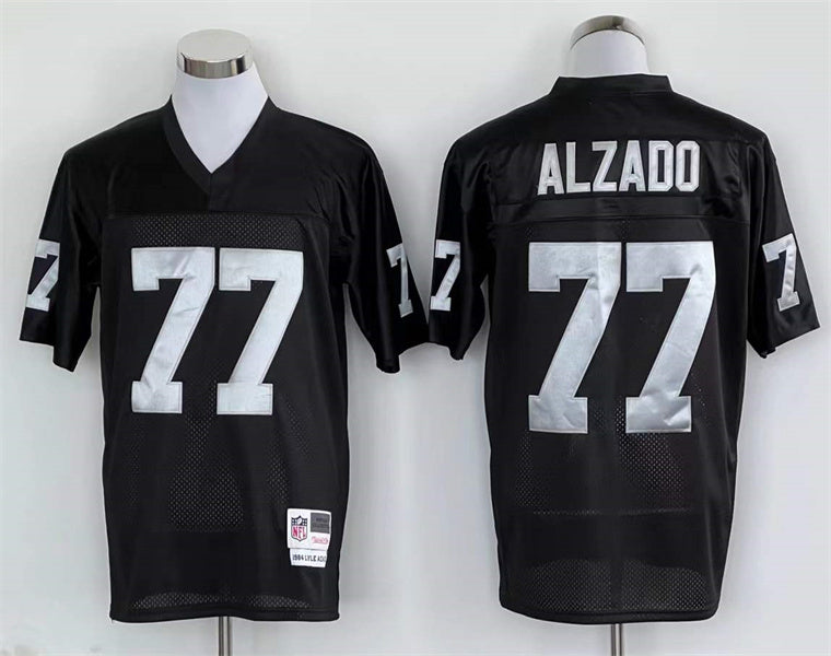 Men's Oakland Raiders Lyle Alzado Black Legacy Replica Jersey1