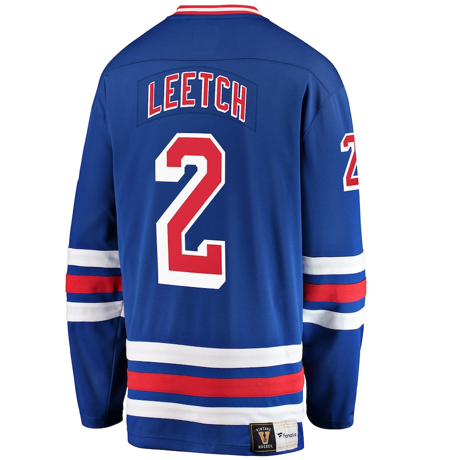 Brian Leetch New York Rangers Premier Breakaway Retired Jersey - Blue