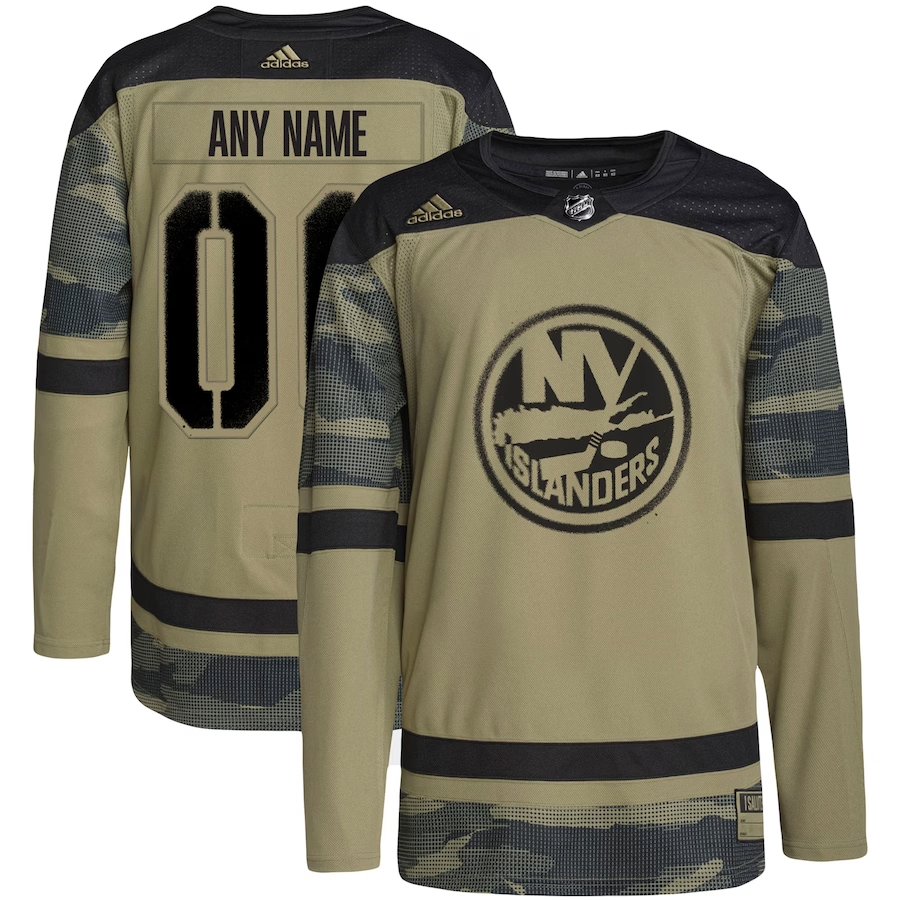 Men's New York Islanders Camo Military Appreciation Team Practice Jersey1