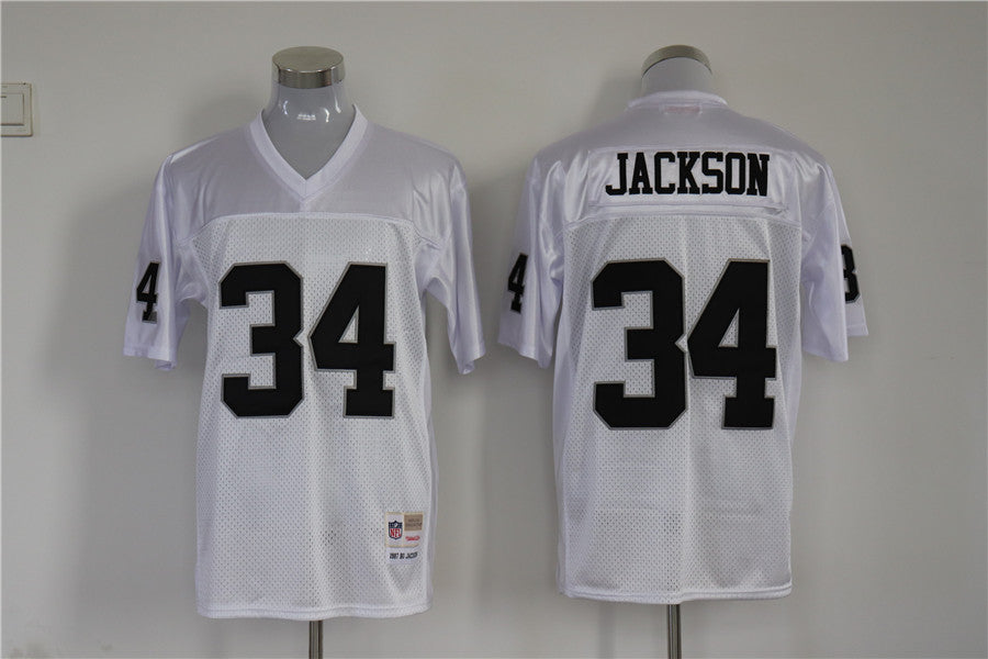 Men's Oakland Raiders Bo Jackson White Legacy Replica jersey