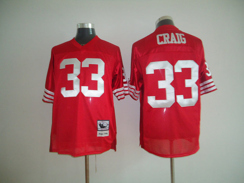 Men's San Francisco 49ers Roger Craig Scarlet Legacy Replica Jersey1