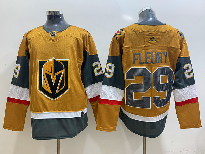 Men's Vegas Golden Knights Marc-Andre Fleury #29 Gold Breakaway Player jersey
