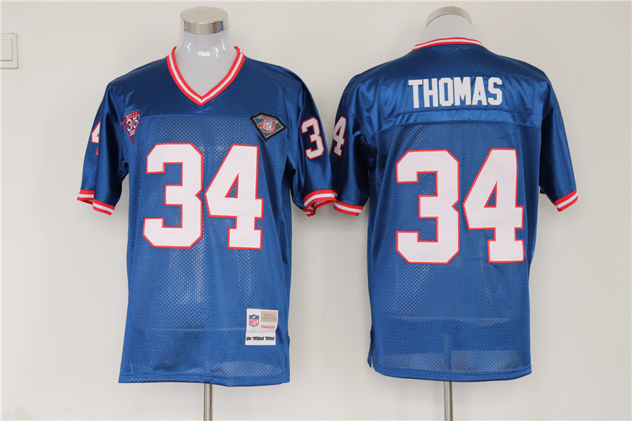 Men's Buffalo Bills Thurman Thomas Blue Legacy Replica Player jersey