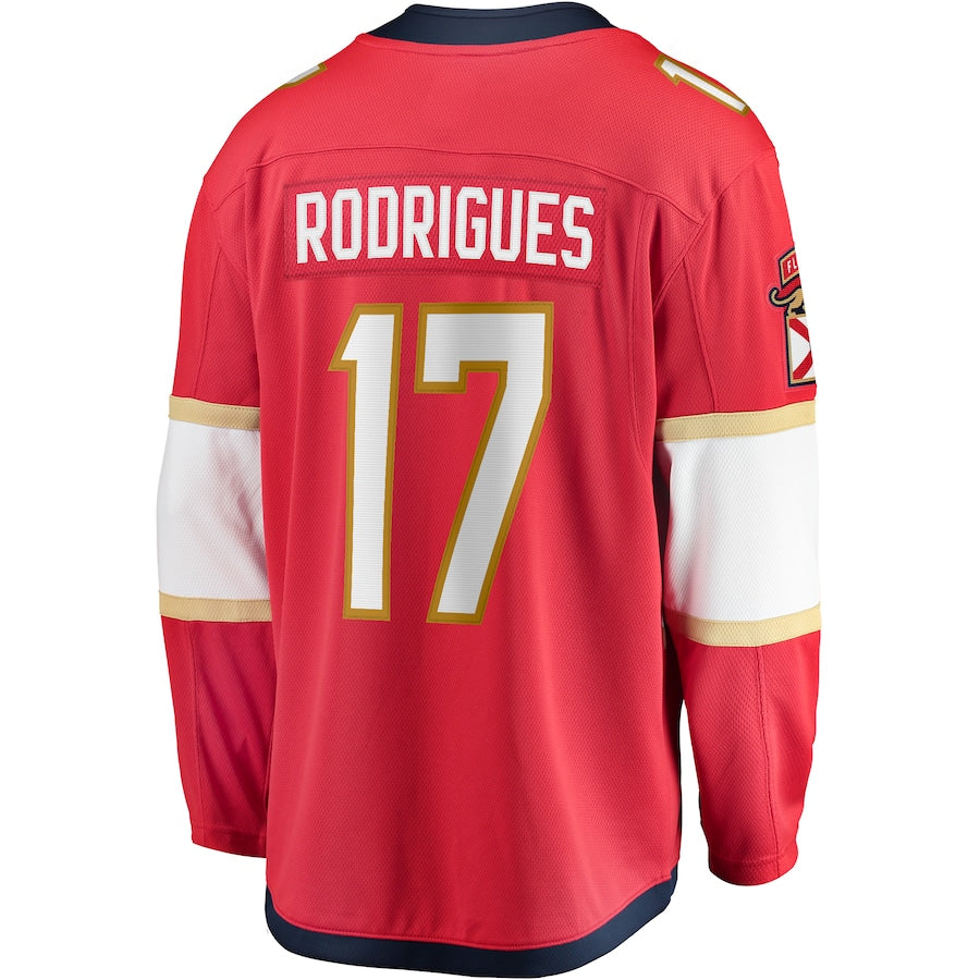 Evan Rodrigues Florida Panthers Home Breakaway Jersey - Red