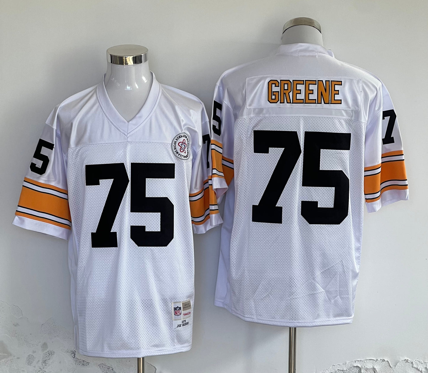 Men's Pittsburgh Steelers Joe Greene White Legacy Replica jersey