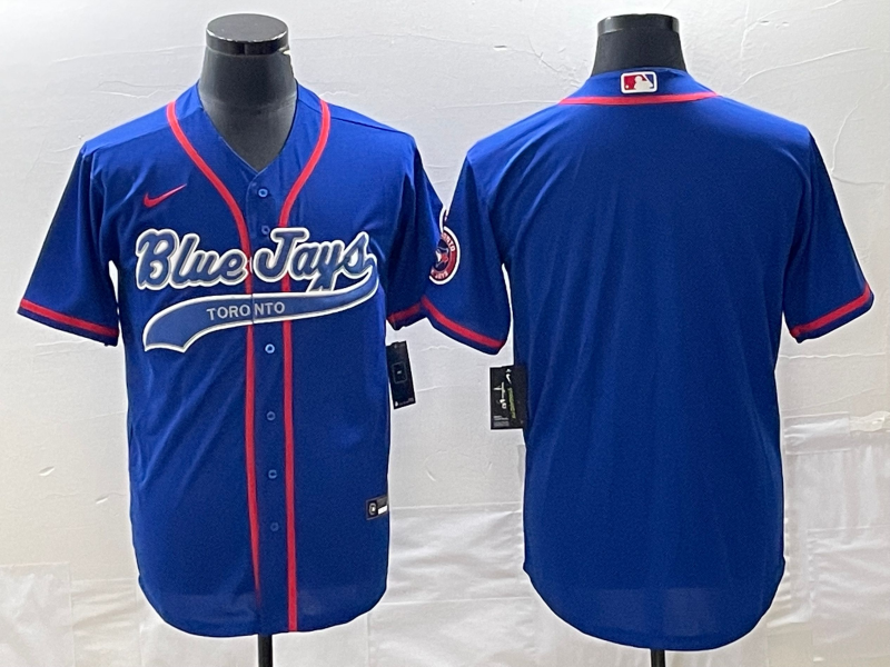 Men's Toronto Blue Jays Blue Blank Replica Player jersey