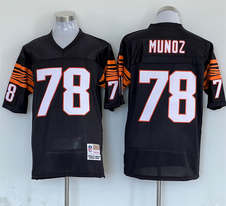 Men's Cincinnati Bengals Anthony Munoz Black Legacy Replica jersey