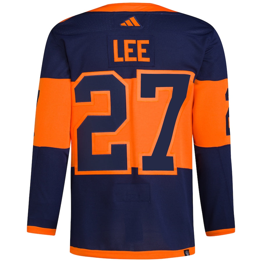 Anders Lee New York Islanders 2024 NHL Stadium Series Primegreen Jersey Navy