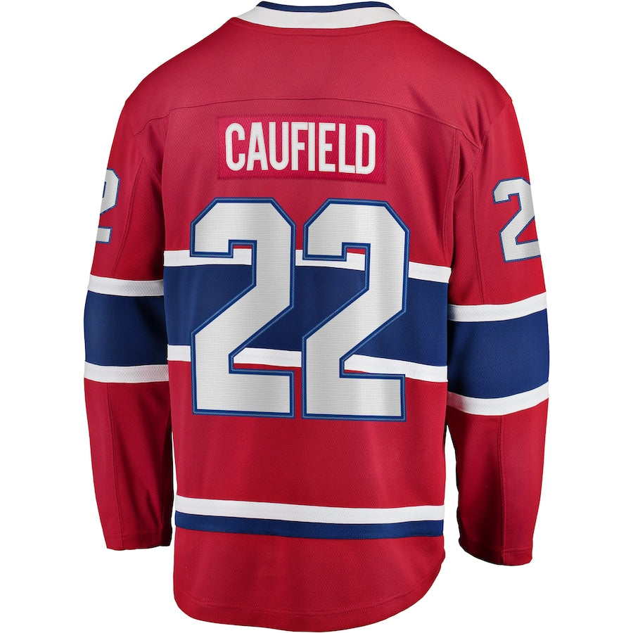 Cole Caufield Montreal Canadiens Home Breakaway Replica Jersey - Red