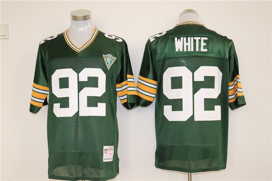 Men's Green Bay Packers Reggie White Green Legacy Replica Player Jersey1