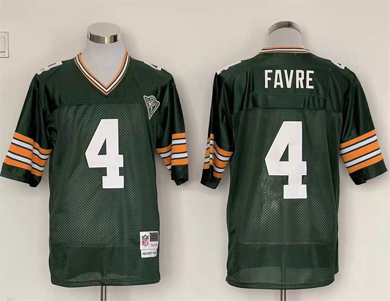 Men's Green Bay Packers Brett Favre Green Legacy Replica Player Jersey1