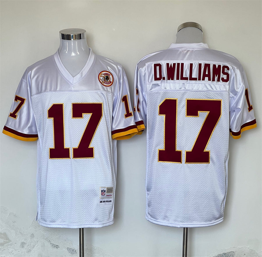 Men's Washington Redskins Doug Williams White Legacy Replica Jersey1