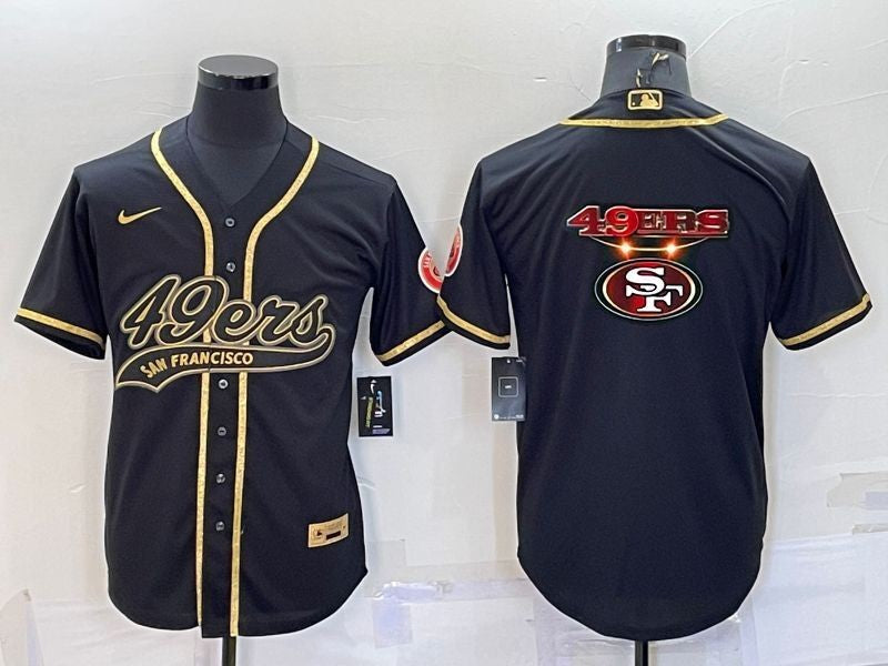 Men's San Francisco 49ers Black Player Jersey1