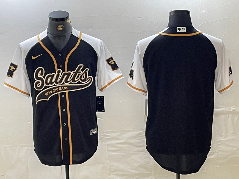 Men's New Orleans Saints Black Blank Game jersey