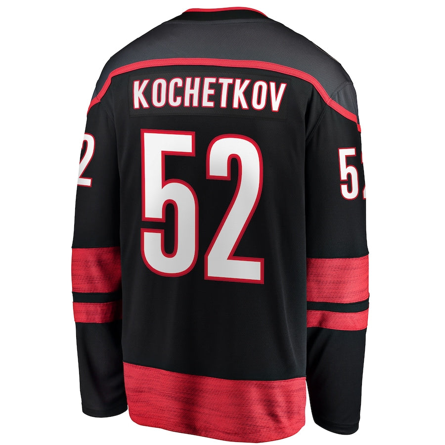 Pyotr Kochetkov Carolina Hurricanes Home Premier Breakaway Jersey - Black