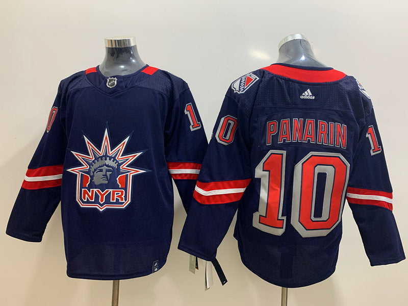 Men's New York Rangers Artemi Panarin #10 Navy Player jersey