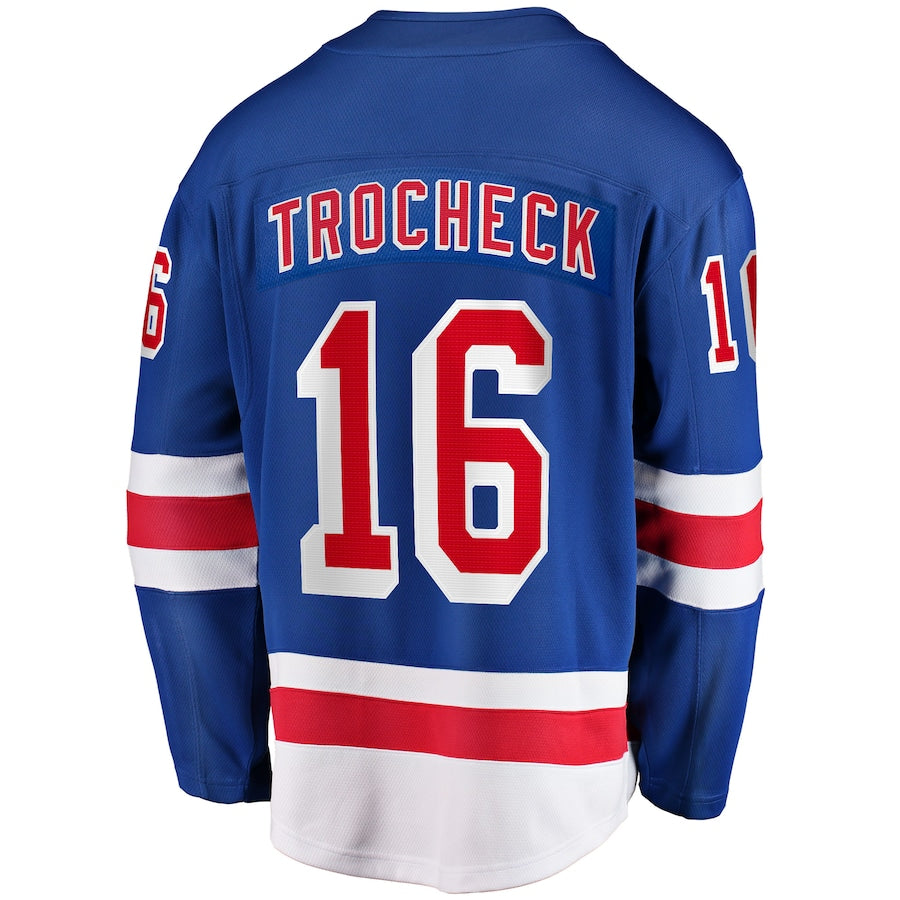 Vincent Trocheck New York Rangers Home Breakaway Jersey - Blue