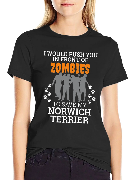 Zombie Norwich Terrier T-Shirt