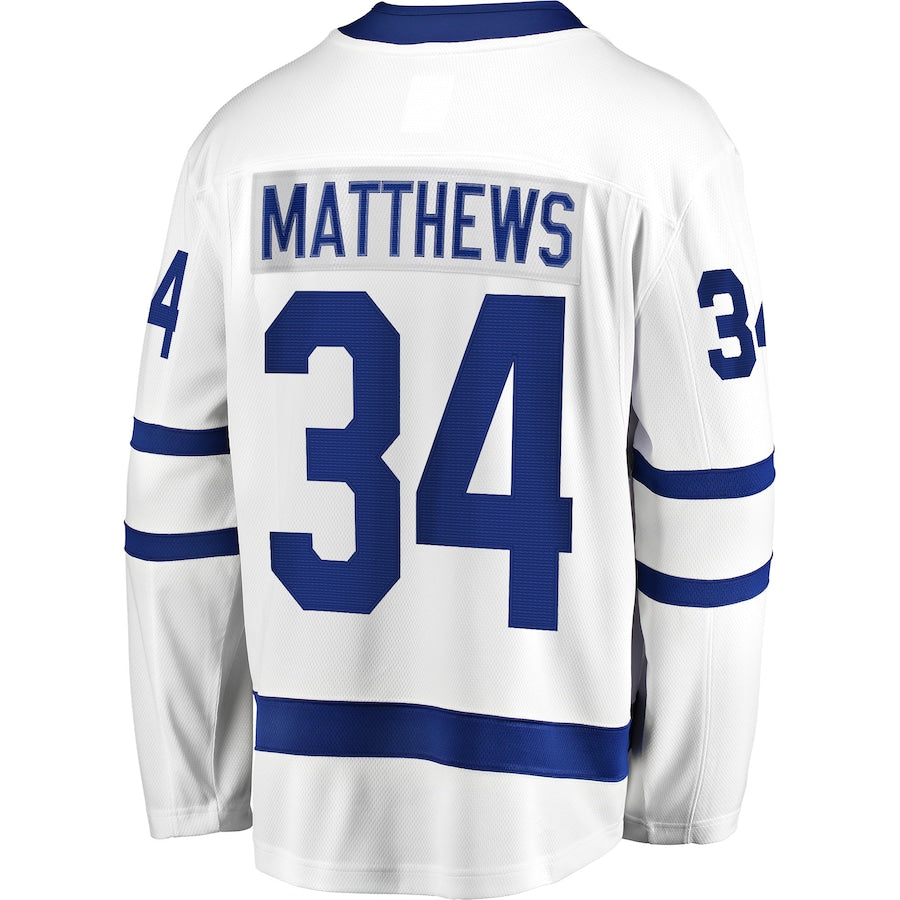 Toronto Maple Leafs Auston Matthews Away Premier Breakaway Jersey - White