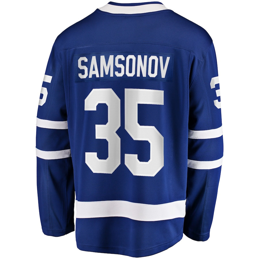 Ilya Samsonov Toronto Maple Leafs Home Breakaway Jersey - Blue
