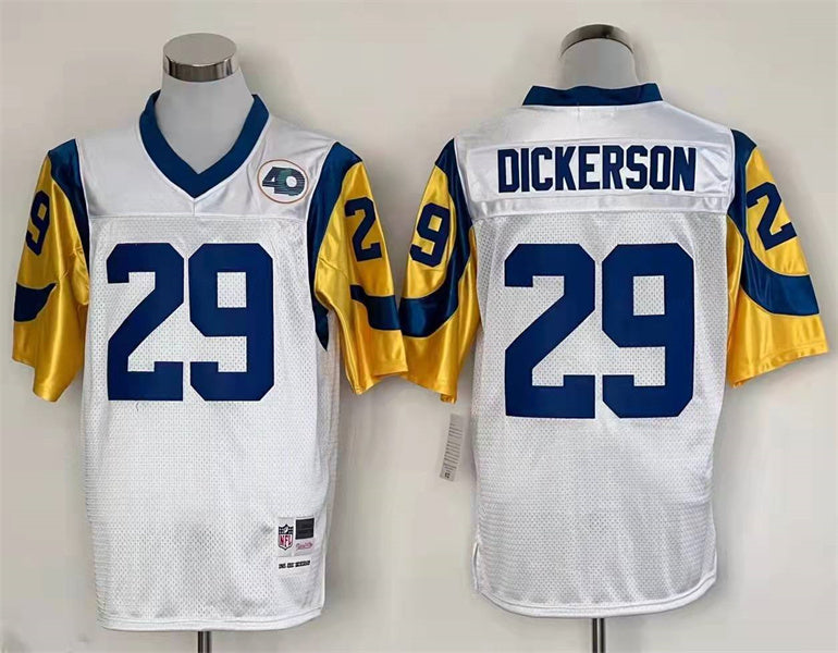 Men's San Louis Rams Eric Dickerson White Legacy Replica jersey