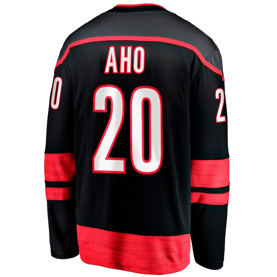 Sebastian Aho Carolina Hurricanes Home Breakaway Jersey - Black