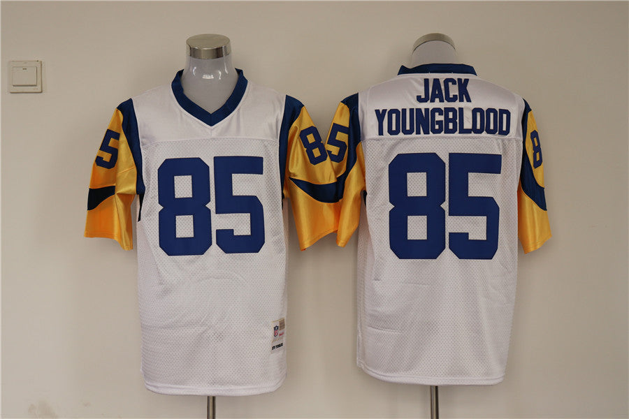 Men's San Louis Rams Jack Youngblood White Legacy Replica jersey