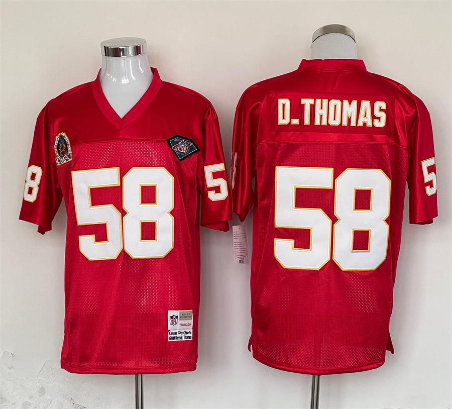 Men's Kansas City Chiefs Derrick Thomas Red Legacy Replica Jersey1