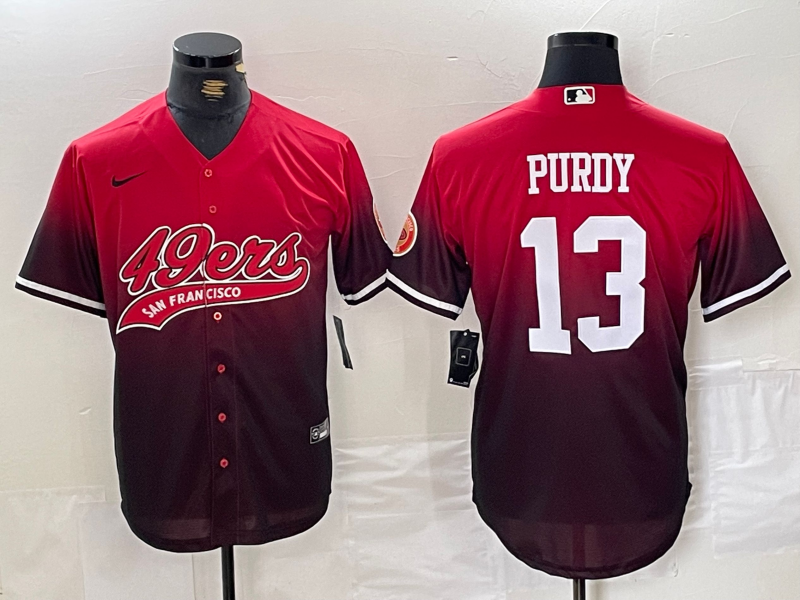 Men's San Francisco 49ers Brock Purdy #13 Scarlet Player jersey