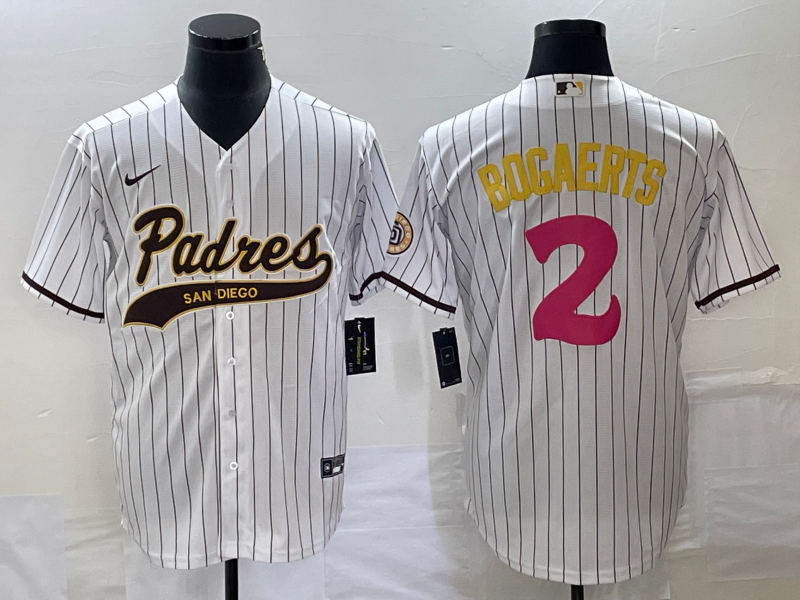 Men's San Diego Padres Xander Bogaerts #2 White Replica Player jersey Joint Edition