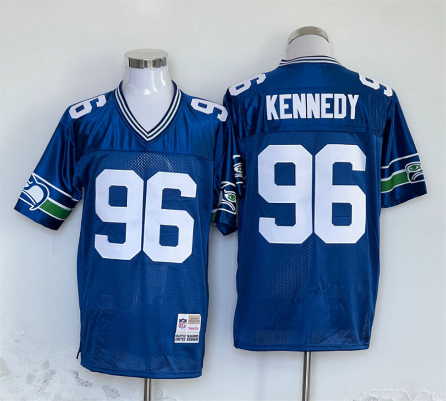 Men's Seattle Seahawks Cortez Kennedy Royal Legacy Replica jersey