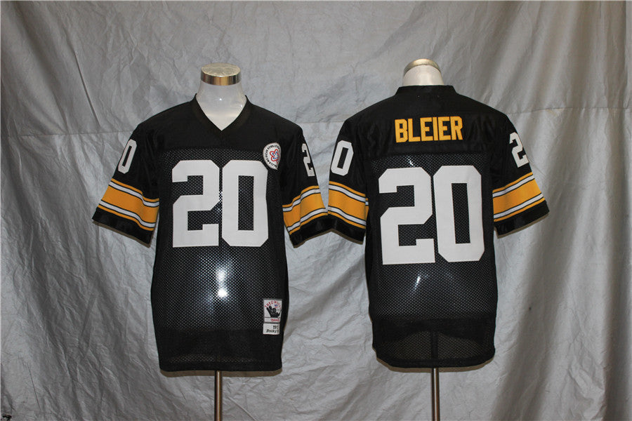Men's Pittsburgh Steelers Rocky Bleier Black Legacy Replica Jersey1