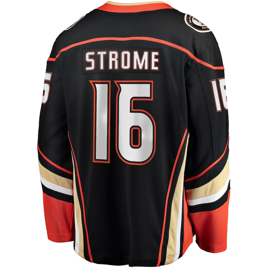Ryan Strome Anaheim Ducks Home Breakaway Jersey - Black