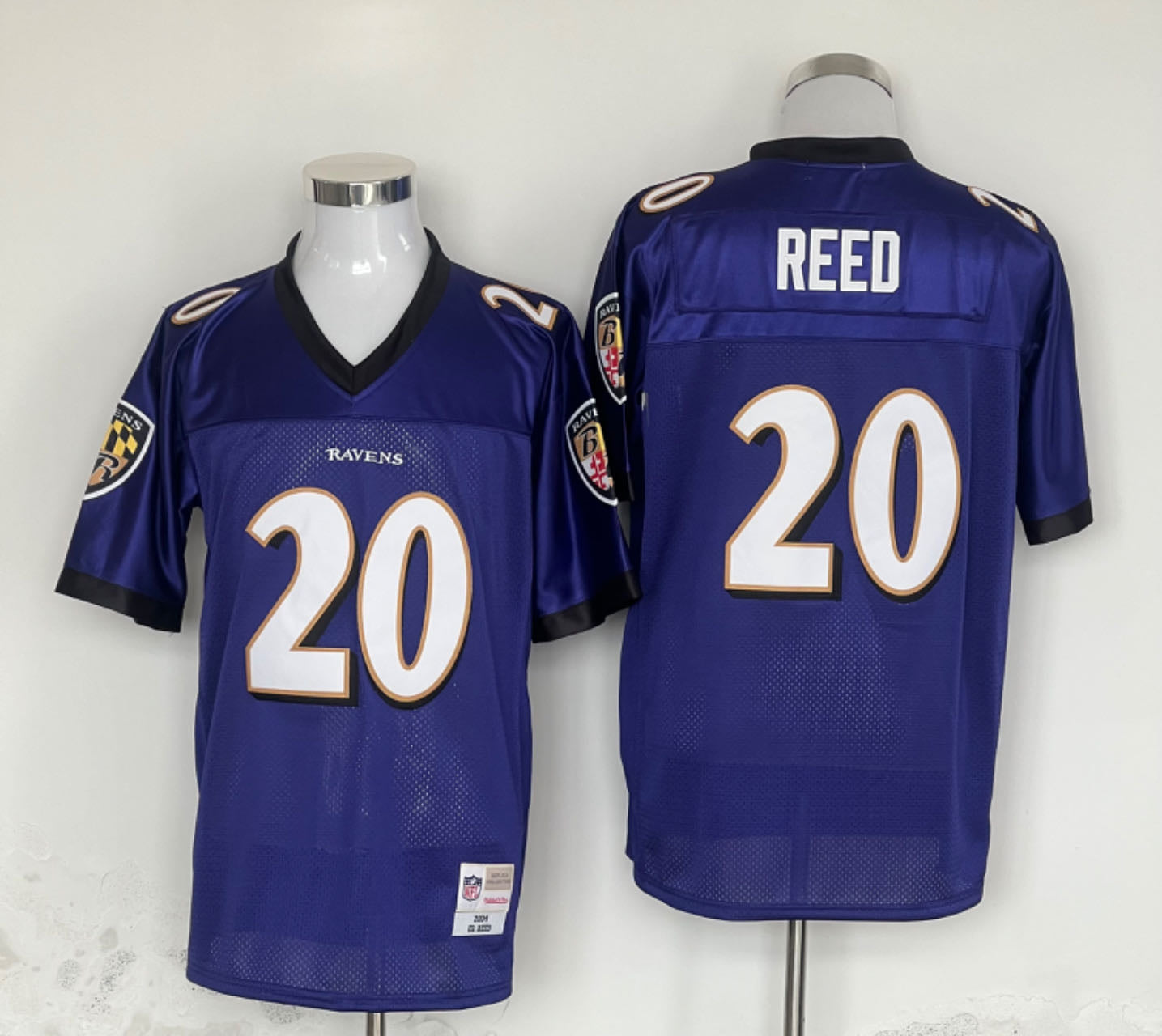 Men's Baltimore Ravens Ed Reed Purple Legacy Replica Player Jersey1