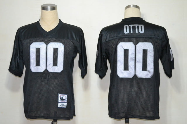 Men's Oakland Raiders Jim Otto Black Legacy Replica Jersey1