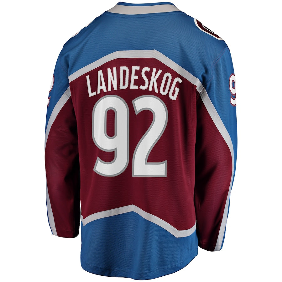 Gabriel Landeskog Colorado Avalanche Breakaway Jersey - Burgundy