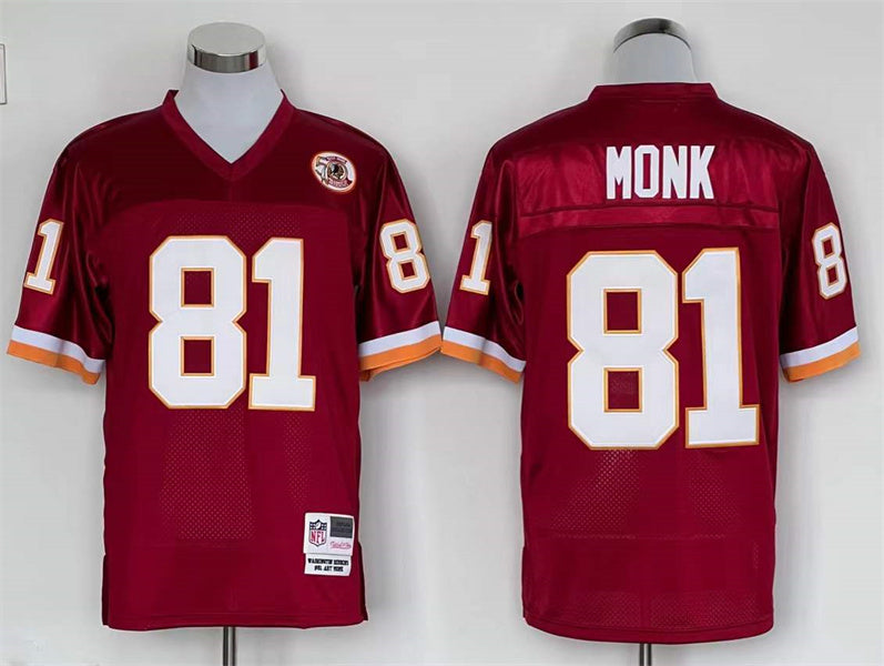 Men's Washington Redskins Art Monk Burgundy Legacy Replica Jersey1