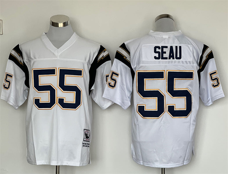Men's San Diego Chargers Junior Seau White Legacy Replica jersey