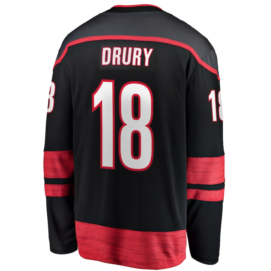 Jack Drury Carolina Hurricanes Home Premier Breakaway Jersey - Black